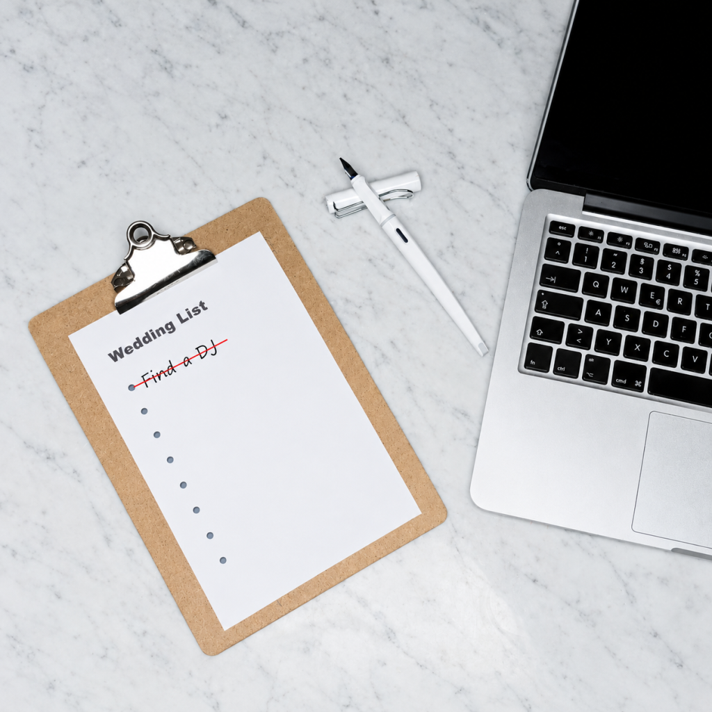 Wedding "To Do" list.